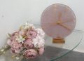 Marble Pink round table clock
