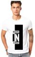 Mens Believe in Yourself Printed Round Neck T-Shirt