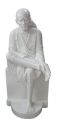 White Carved marble sai baba statue
