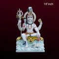 18 Inch Marble Shiva Statue