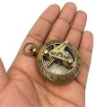 Yellow Polished brass magnetic compass