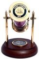 Brass Round Brown Polished nautical sand compass timer