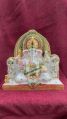 Gold Painted Marble Ganesh Statue