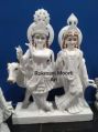 Rukmani Moorti Art white marble radha krishna statue