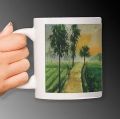Mulit Colour Printed customized ceramic mugs