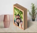 Customized Printed Wooden Block Photo Stand