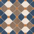 Square ceramic floor tile