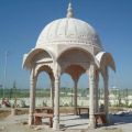 Outdoor White Sandstone Gazebo