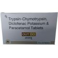 Trypsin Chymotrypsin, Diclofenac Potassium & Paracetamol Tablets