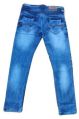 Blue Regular Fit Washed mens denim jeans