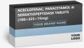 Aceclofenac Serratiopeptidase and Paracetamol Tablet