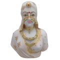 Polished White Cultural Marble Poly Resin Marble Bani Thani Statue