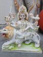Cultural Marble Poly Resin white marble maa durga statue