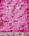 Pink Printed Rayon Stole