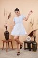 Ridyog Closet white polka print mini dress