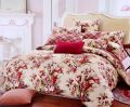 Multicolor Printed king size glaze cotton bedsheet