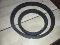 Round Black industrial machinery rubber band