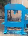 Mild Steel Polished Rectangular Blue H Frame Hydraulic Press