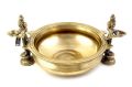 Polished Golden 10 inch brass traditional urli bowl