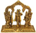 6 Inch Brass Ram Darbar Statue