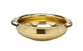 Golden 8 inch brass traditional urli bowl