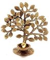 Golden brass decorative kalpavriksha tree