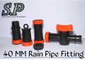 Plastic Non Poilshed Round 40mm rain pipe fitting