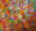 Multi Color blooming world canvas paintings