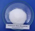 White potassium metabisulfite powder