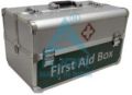 Black Silver Polished first aid flight case