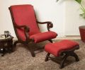 Lounge Chair with Cushioned Footrest