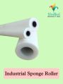 White industrial sponge roller
