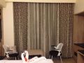 Cotton Brown Printed window curtain