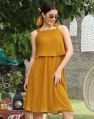 Mustard Yellow Pleated Dress