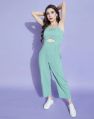 Sea Green Cut Out Jumpsuit