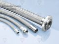 Diamond Rubber Industries Round Silver stainless steel braided ptfe hose