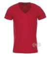 Vintage Red V Neck T shirt