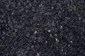 Solid coal black granite slab