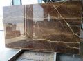 Rectangular Brownish Plain Polished italian marble slab