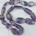 Aart-in-stones Polished Purple Plain gemstone fluorite tumble stone beads