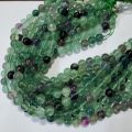 Gemstone Polished Green Bracelet Bracelet natural 8mm fluorite round semi precious stone beads