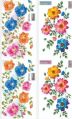 Polyester Floral Printed flower design hot stamping foil