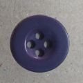 Round Navy Blue plastic handmade button