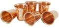 Copper Twisted Juice Glasses