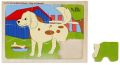 LET'S COMPLETE PICTURE - DOG IN KENNEL Educational puzzle Toys