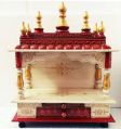 Polished Printed red white wooden temple