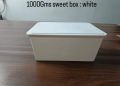PP 1000 gm white plastic sweet box
