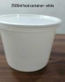2500 ml White Reusable Plastic Food Container