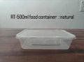 PP Rectangle Any color As Per Requirement rt 500 ml transparent reusable plastic food container