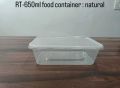 RT 650 ml Transparent Reusable Plastic Food Container